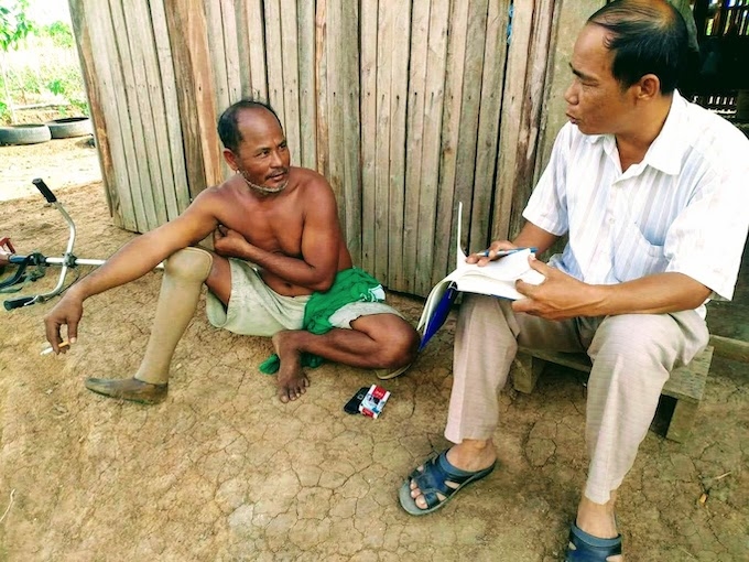 イェン・ハンさんの一歩。