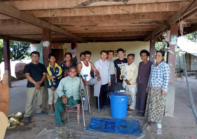 現地にある資源を活かして地雷被害者の生計向上